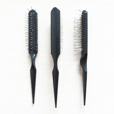 Metal teeth tail hair brush / silver Tail hairbrush / styling hair brush