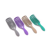 Vent Paddle Small Professional Vent Hair Brush Plastic Detangling Hair Brush Yellow