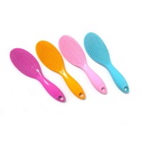 Pink Extension Plastic Comb Hair Brush Antistatic Air Cushion Straight Comb Oval Cushion Brush