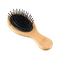 kids cosmetics brush bamboo baby brush wooden round cushion massage hairbrush wholesale