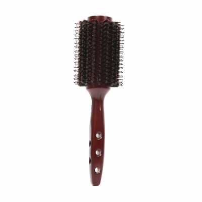 High quality wooden hair brush round boar brislte hairbrushes